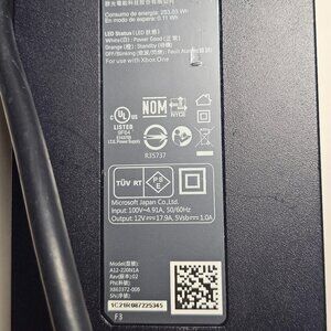 Genuine OEM Xbox One AC Adapter Microsoft Power Supply A12–220N1A